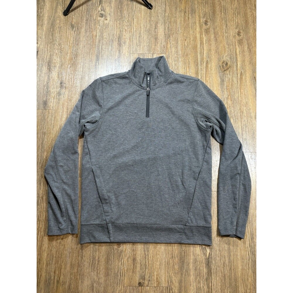 Mack Weldon Mens Atlas Quarter Zip Pullover Gray Long Sleeve Medium